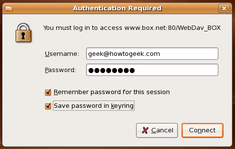 WebDAV Login