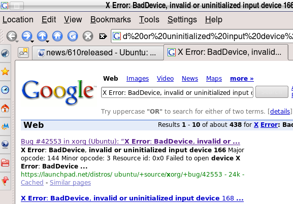 Google Search Window