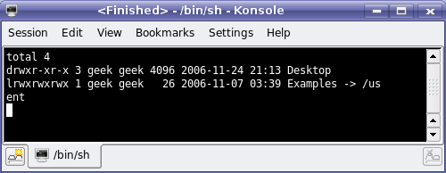 Kubuntu Run Command Result