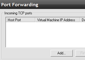 VMware Port Forwarding