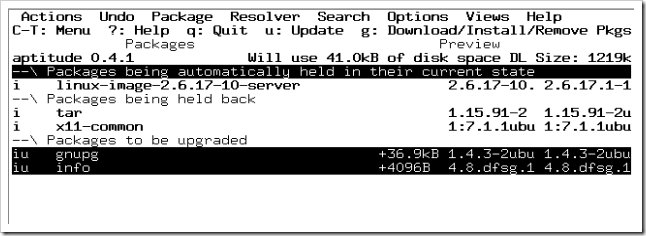 Aptitude Install Confirmation