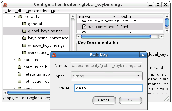 gconf-editor global keybindings