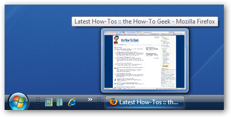 Increase Size of Windows Vista Taskbar Previews