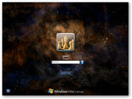 Vista Screen Example Customize Your Windows Vista Logon Screen