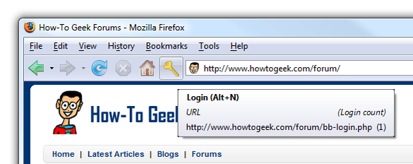 Using Secure Login in Firefox
