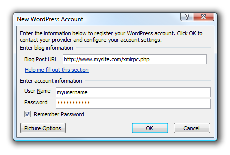 Using Word 2007 as a Blogging Tool