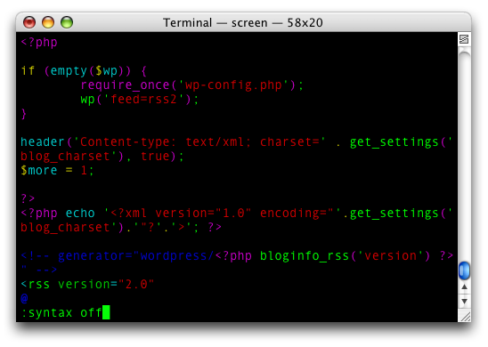Disable Syntax Highlighting in Vim
