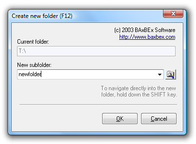 Hotkey for Creating New Folder in Windows Explorer