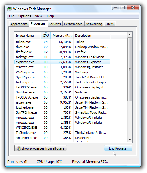 Prevent Explorer from Freezing With Large Zip Files on Vista