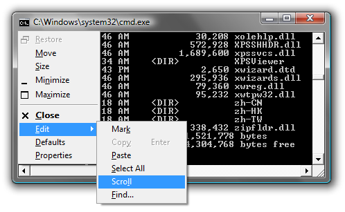 Keyboard Ninja: Scrolling the Windows Command Prompt With Only the Keyboard