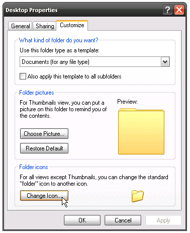 Customizing Your Icons in Windows XP