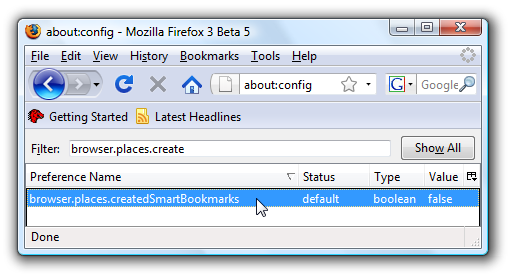 Restore Your Missing/Deleted Smart Bookmarks Folder in Firefox 3