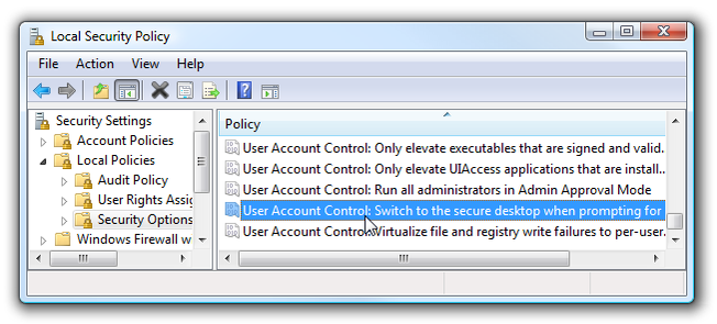 Make User Account Control (UAC) Stop Blacking Out the Screen in Windows ...
