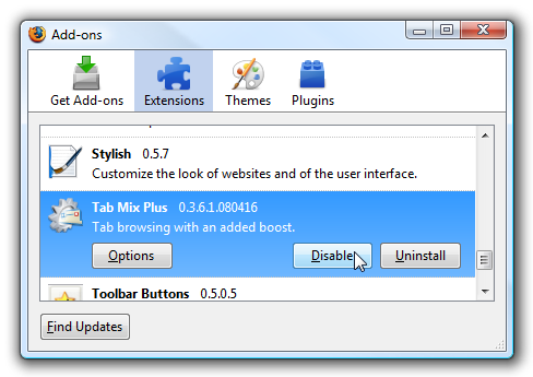 Troubleshooting Problems with Firefox 3 Crashing or Hanging