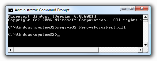 Remove That Unsightly Focus Rectangle in Windows XP or Vista