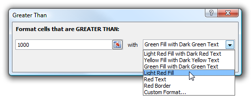 Using Conditional Cell Formatting in Excel 2007