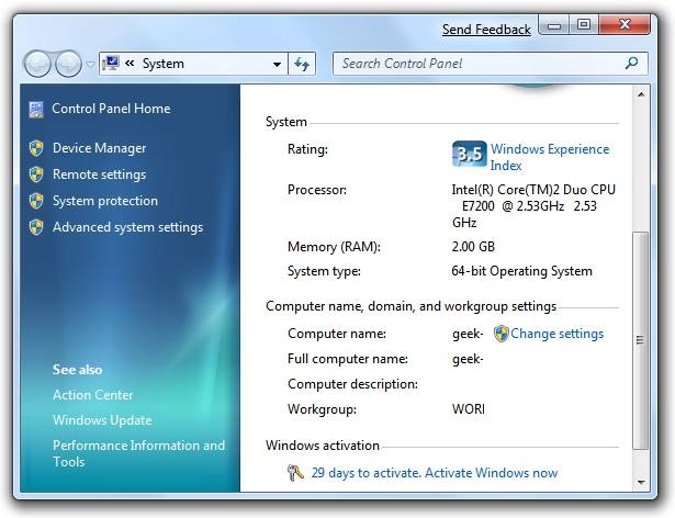 Extend the Windows 7 Trial from 30 to 120 Days
