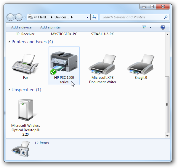 Share Files and Printers between Windows 7 and XP