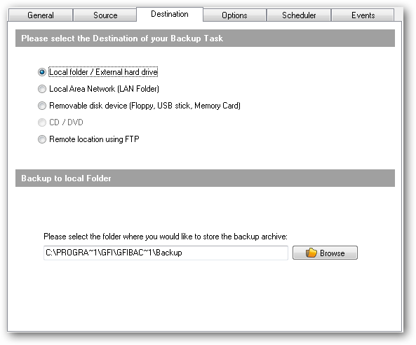 GFI Backup Home Edition is a Free Data Backup Utility for Windows