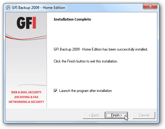 GFI Backup Home Edition is a Free Data Backup Utility for Windows