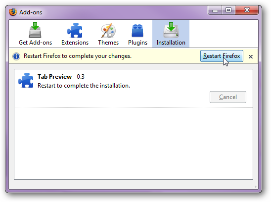 Preview Tabs in Firefox with Tab Preview 0.3