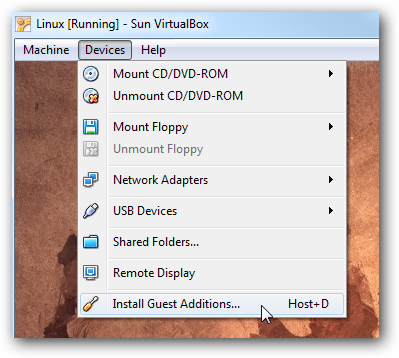 Install Guest Additions to Windows and Linux VMs in VirtualBox