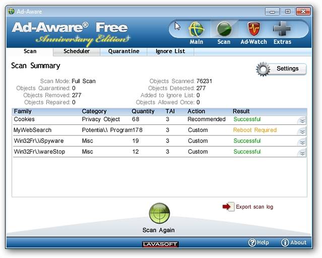 Remove Malware from an Infected System with Ad-Aware 2009