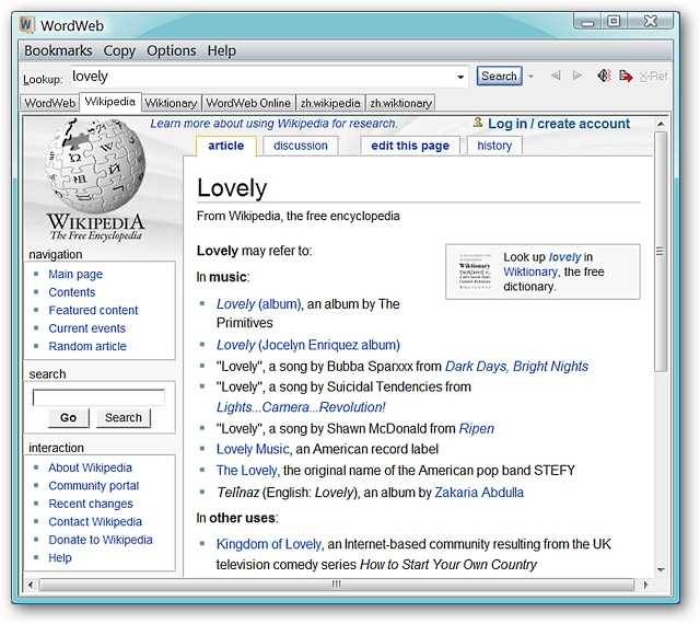 Enjoy On-Demand Dictionary & Thesaurus Power with WordWeb