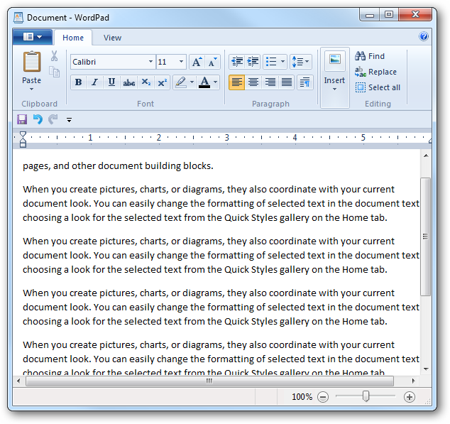 New Features in WordPad and Paint in Windows 7
