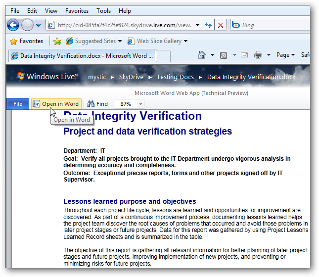 Our Look at The New Microsoft Office Web Apps