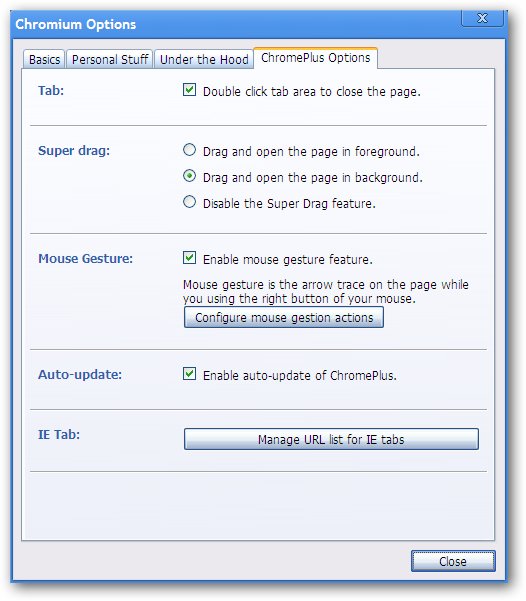 Browserplus ChromePlus - Enhanced Version of Chromium Browser
