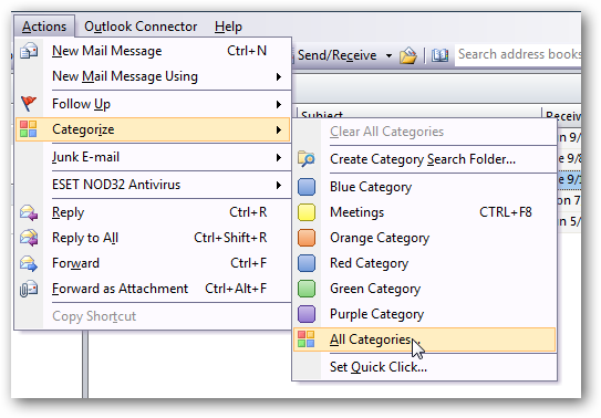 Color Code Outlook for Easier Management