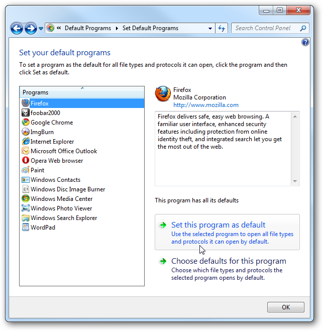 Beginner Geek: Set Default Programs in Windows 7 and Vista