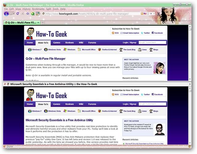 Set Up Multi-Pane Viewing in Firefox