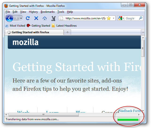 Move the Progress Bar to the Tabs in Firefox