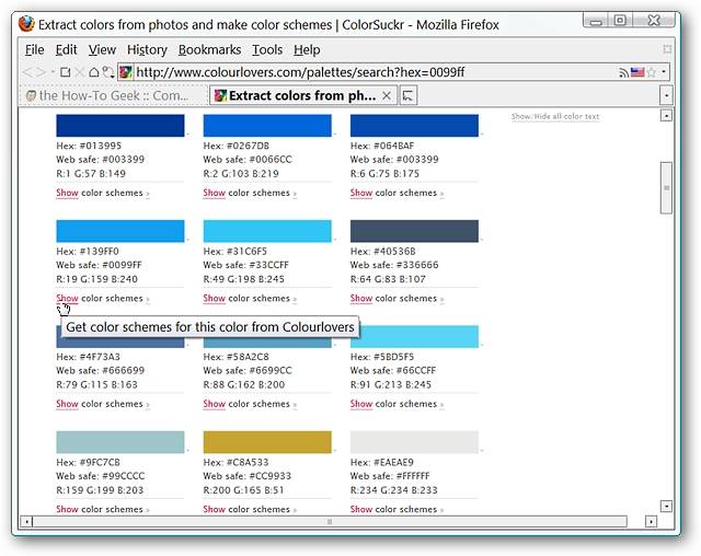 Find Color Schemes Easily in Firefox or Your Favorite Browser