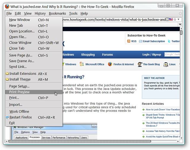 Add Print & Print Preview Commands to Firefox’s Context Menu