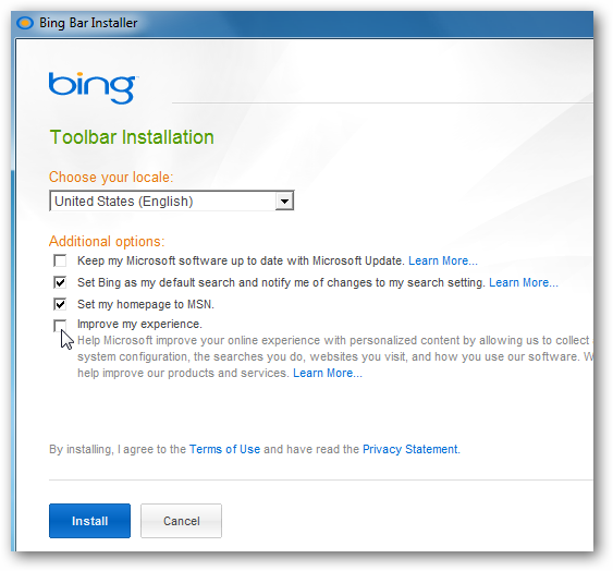 The New Bing Bar Provides Easy Access to Searches and Microsoft Live ...