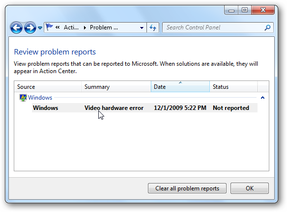 Troubleshoot Computer Problems with Reliability Monitor in Windows 7