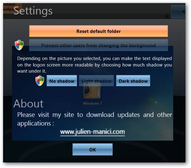 Customize the Windows 7 Logon Screen