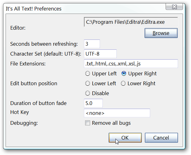 Edit Webpage Text Areas in Your Favorite Text Editor