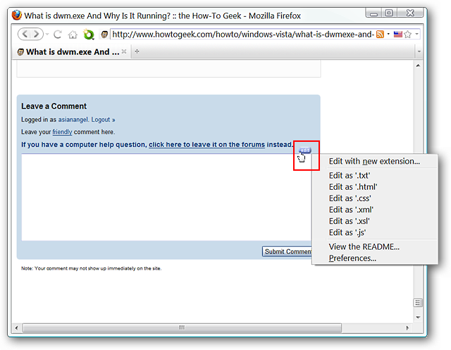 Edit Webpage Text Areas in Your Favorite Text Editor