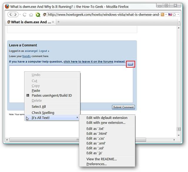 Edit Webpage Text Areas in Your Favorite Text Editor