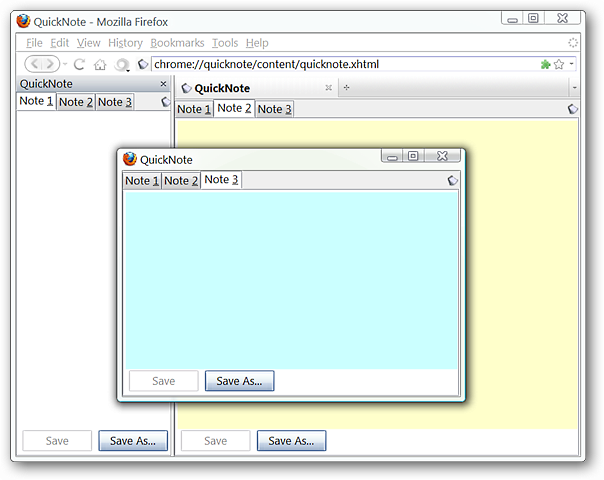 Add a QuickNote Function to Firefox