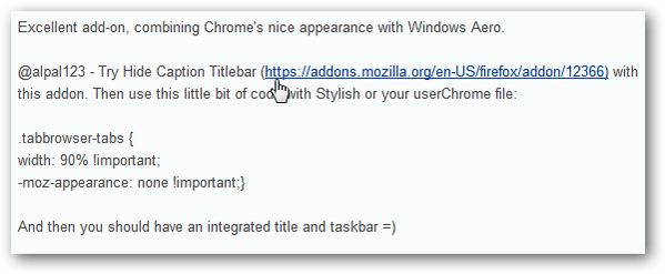 Text-Only URL Quick-Fix for Firefox