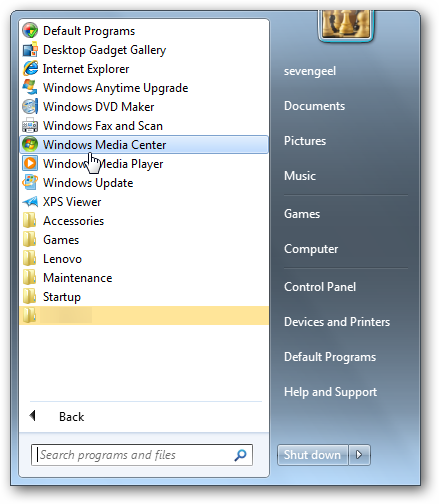 Learning Windows 7: Setup Live TV in Windows Media Center