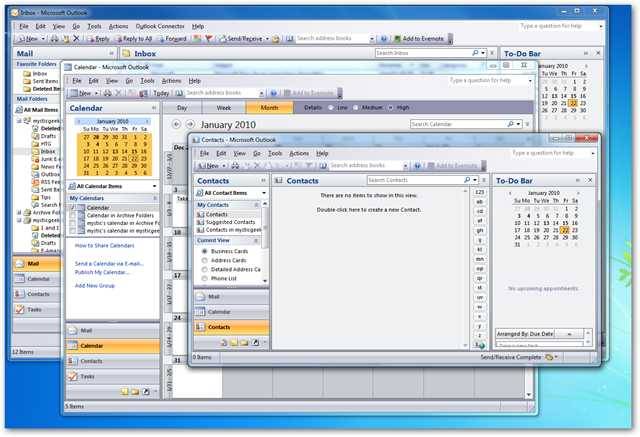 Open Different Outlook Features in Separate Windows to Improve Productivity