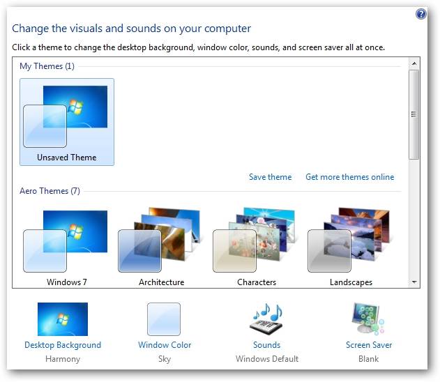 Theme In Computer Learning Windows 7: Desktop Themes and Backgrounds