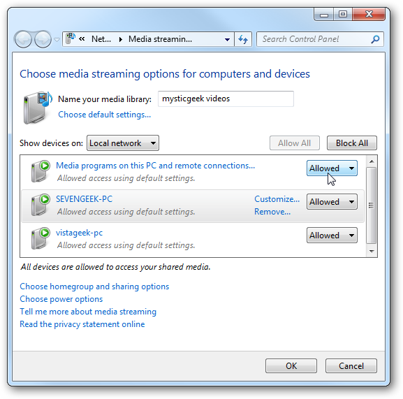 Share and Stream Digital Media Between Windows 7 Machines On Your Home ...
