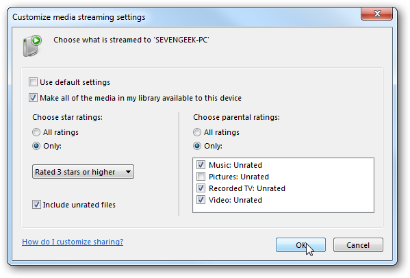 Share and Stream Digital Media Between Windows 7 Machines On Your Home ...